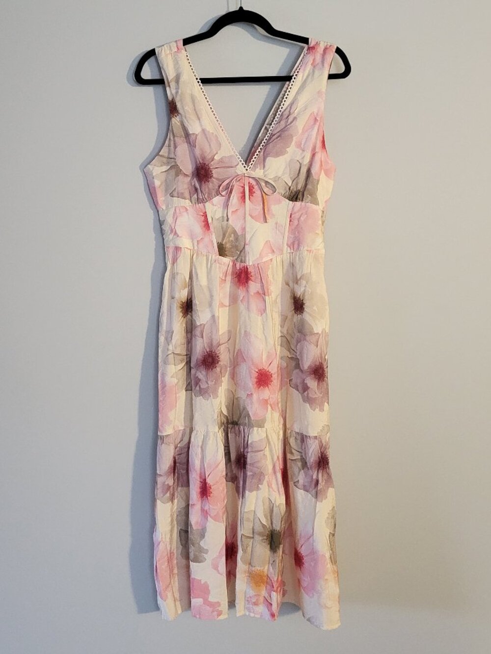NWOT Monteau Multicolor Sleeveless Maxi Dress Soze M